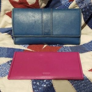 Coach Wallet with checkbook cover